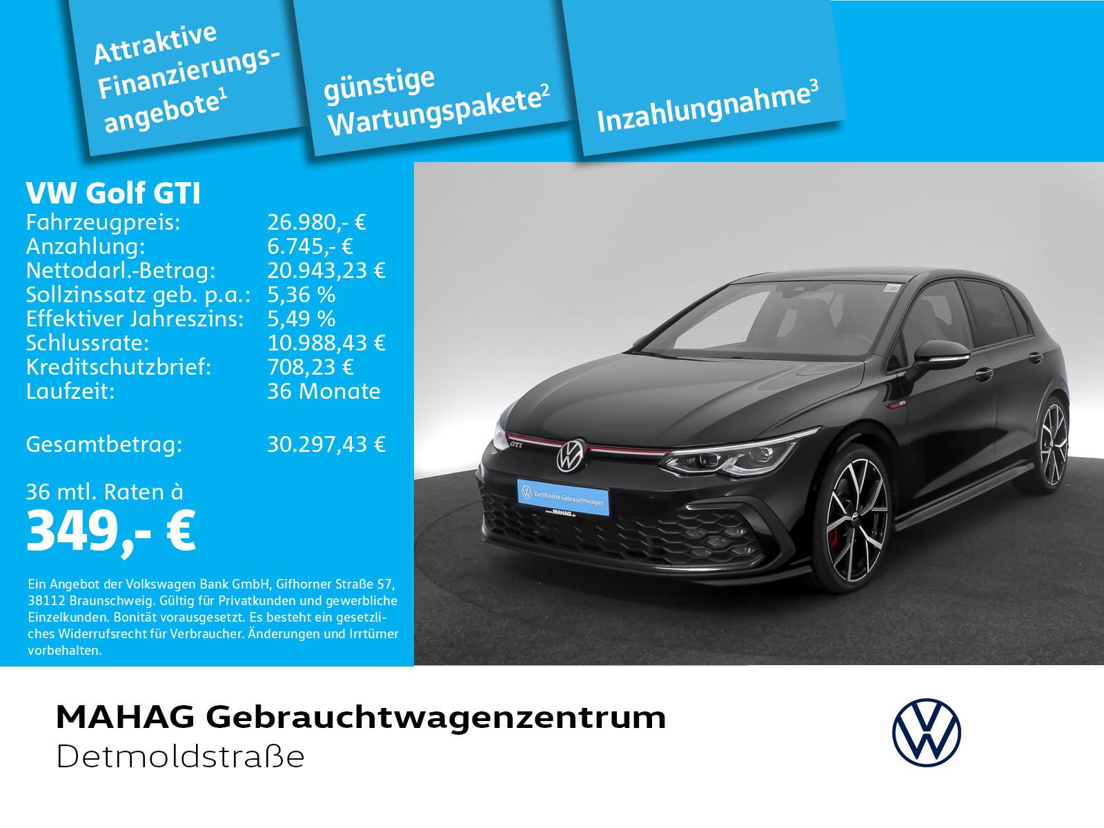 Volkswagen Golf GTI 2.0 TSI LEDER LED+ Navi Pano Standhz DC