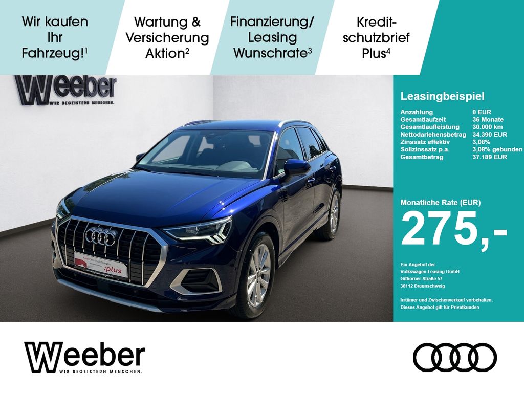Audi Q3 *AHK*NAVI*LED*GRA*SHZ*KESSY*18ZOLL*5J GAR