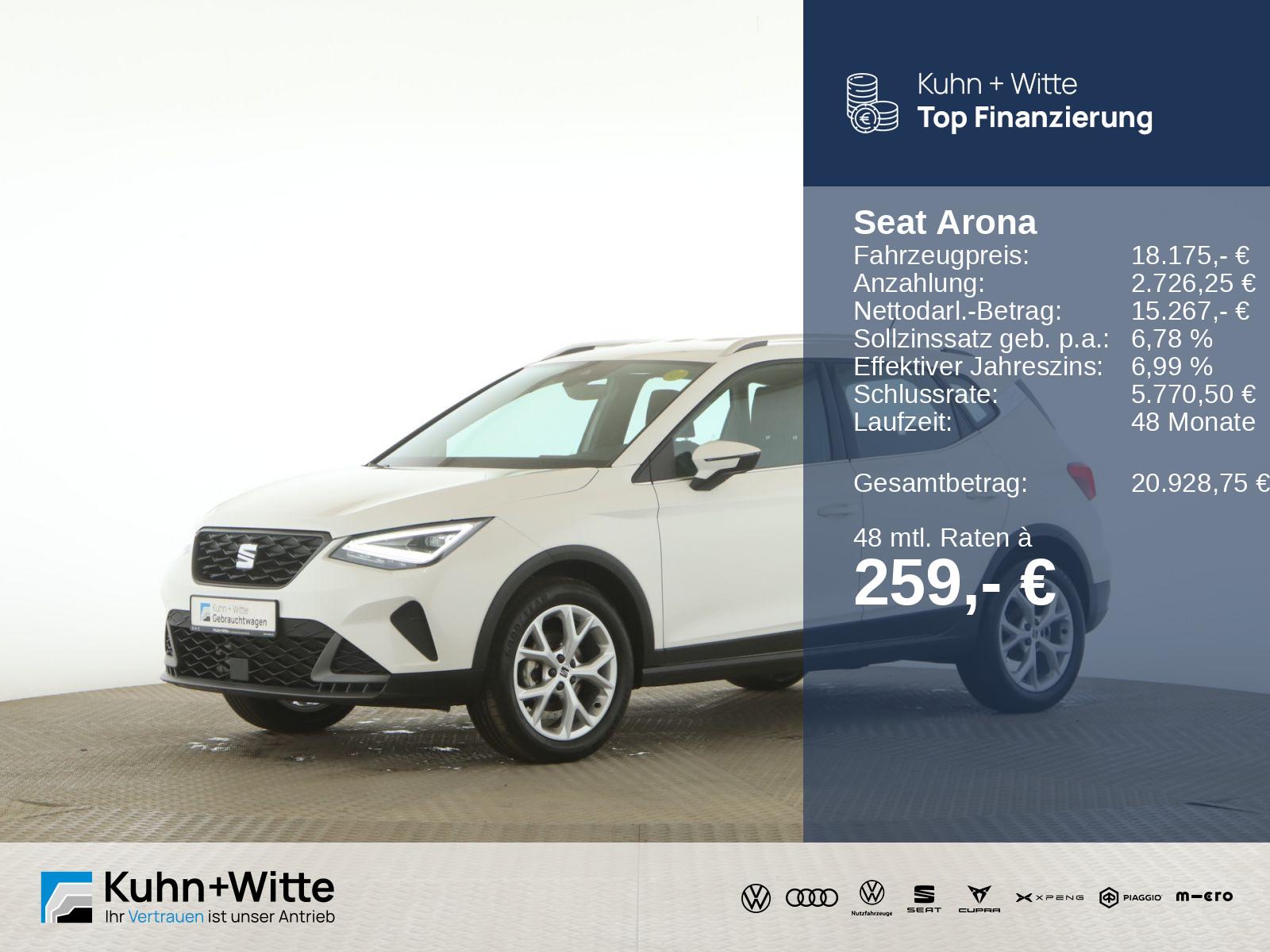 Seat Arona 1.0 TSI FR LED+PDC+Navi+SitzH+Klima+AppleC