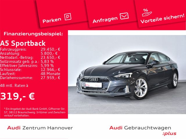 Audi A5 Sportback Advanced 40 TFSI Kamera Standh. LED