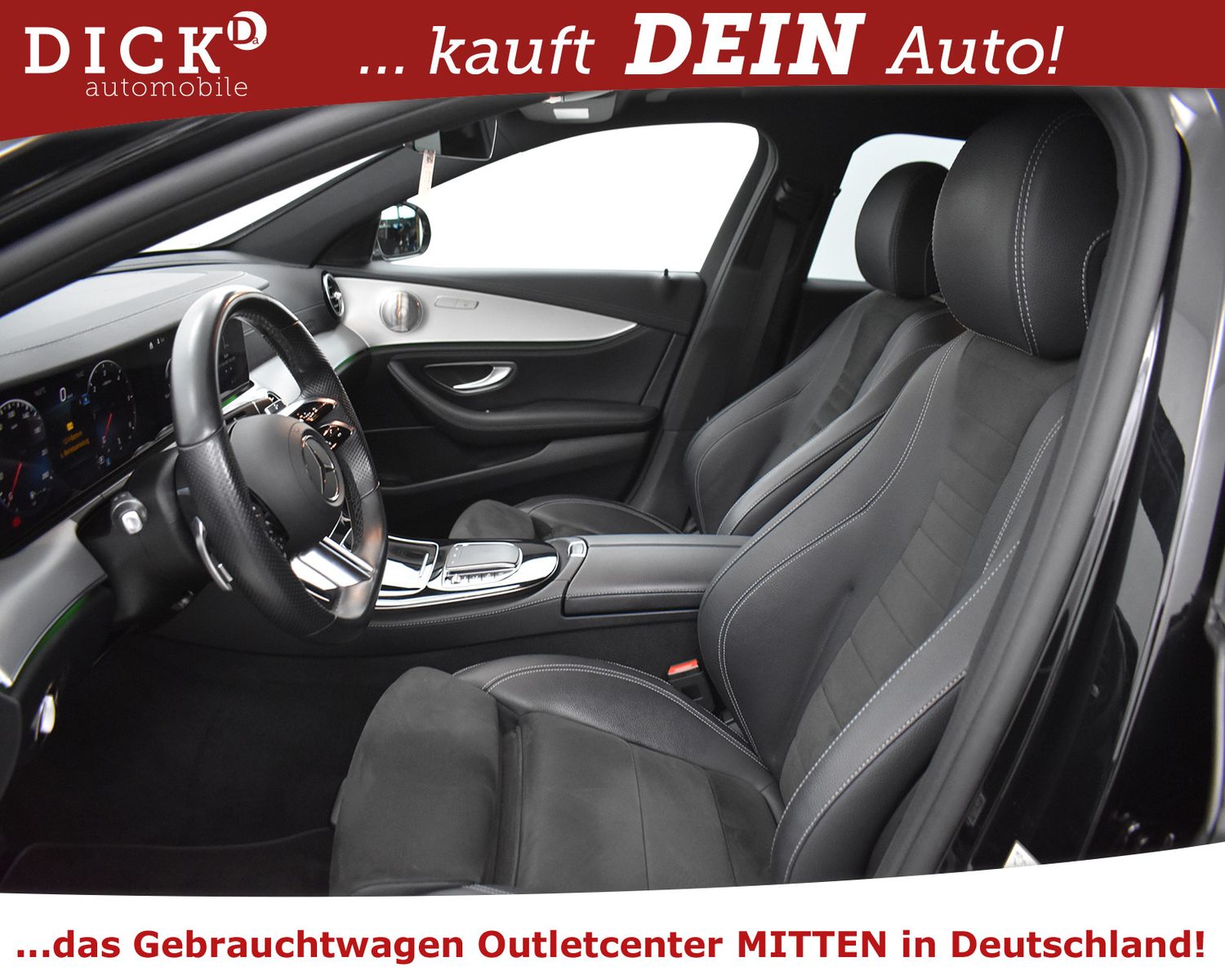 MERCEDES-BENZ E220d T 2X AMG Line BURMES+WIDESC+LED+360+AHK+AC - Image 14