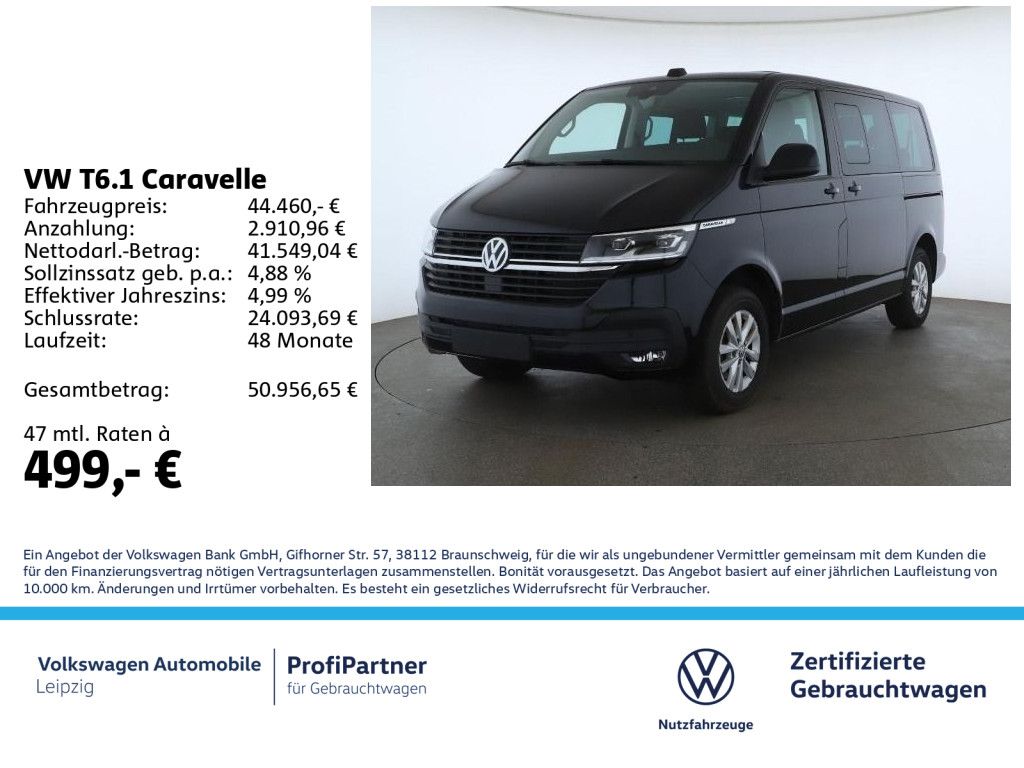 Volkswagen T6.1 Caravelle KR *LED*NAVI*2xSchiebetür*PDC*