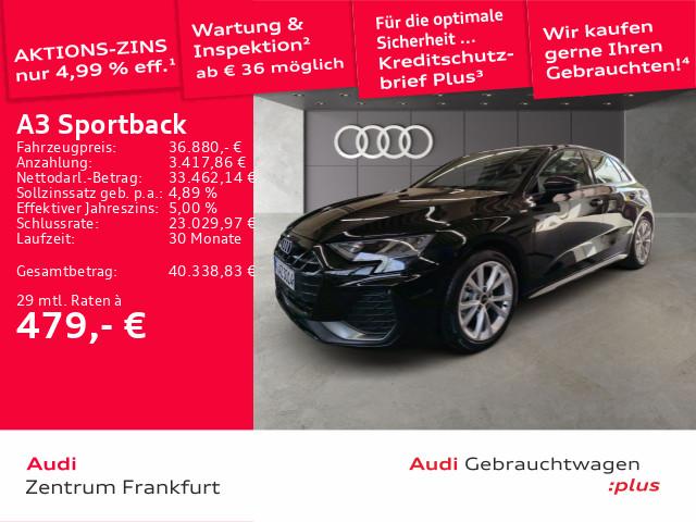Audi A3 Sportback TDI S tronic S line LED 360°