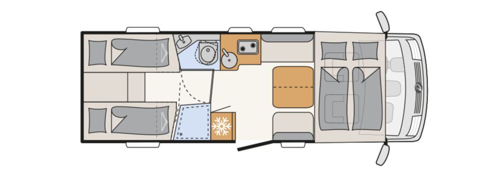 Dethleffs, Trend I 7057 EBL GT Design + Family Paket