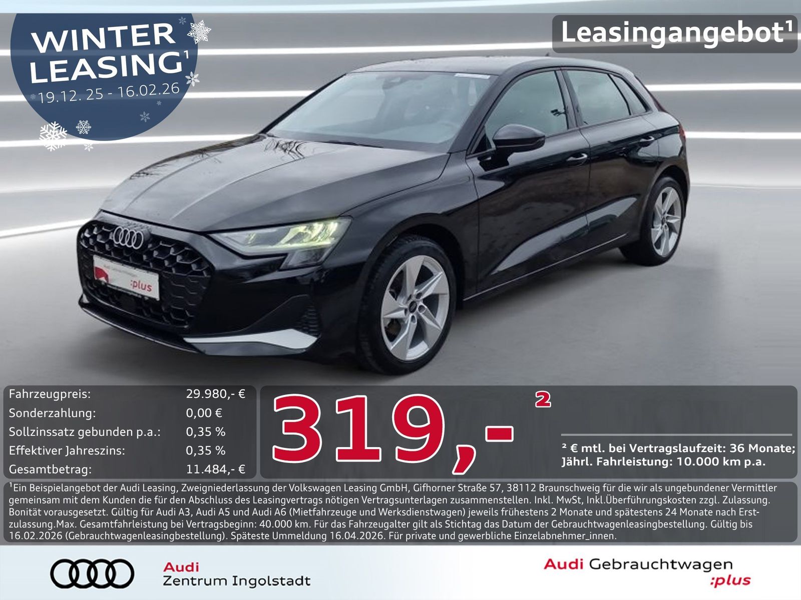 Audi A3 Sportback 30 TDI NAVI+ LED AHK 17" Advanced