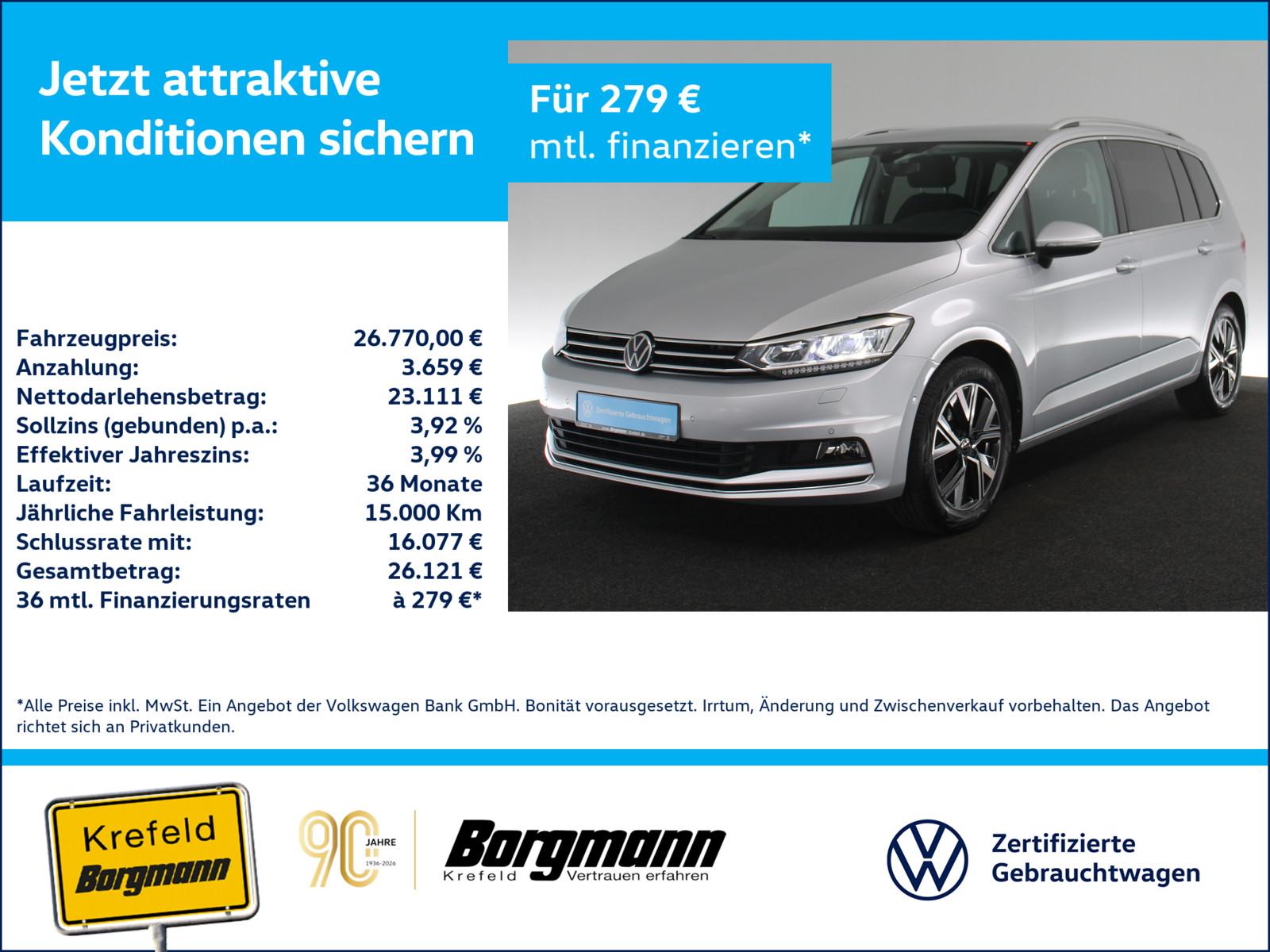 Volkswagen Touran 1.5 TSI Highline 7-SITZER LED ACC NAVI