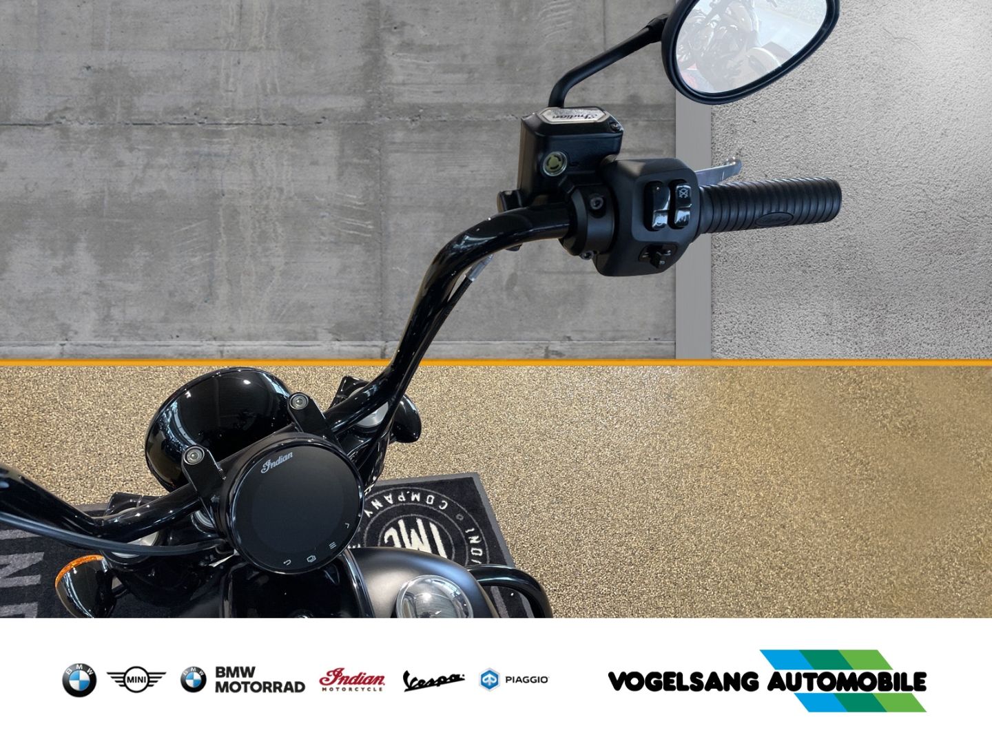 Fahrzeugabbildung Indian Chief Bobber Ape-Lenker, Sturzbügel, Gepäckträge