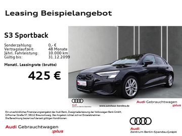 Audi Leasingangebot: Audi S3 Sportback *MATRIX*B&O*Opt.-Schwarz+*NAV+*ACC*