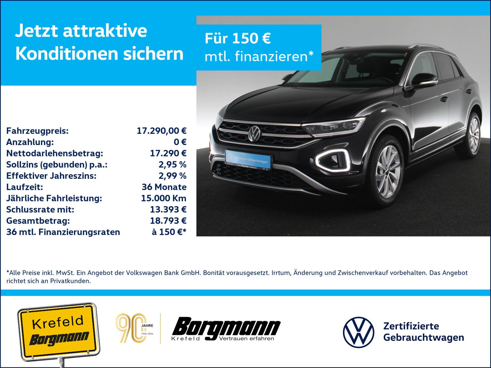 Volkswagen T-Roc 1.0 TSI Style LED ACC NAVI SHZ PDC KLIMA