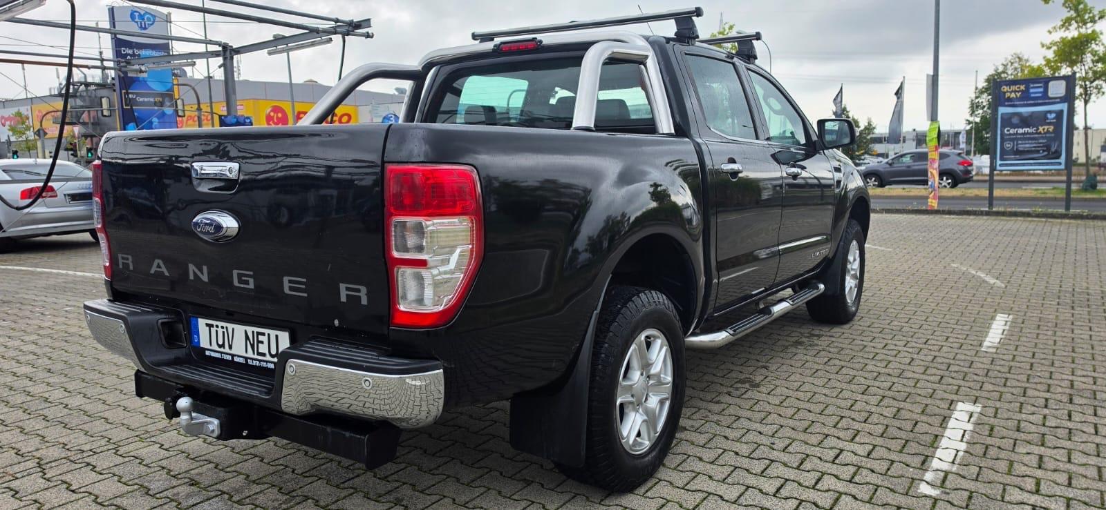 Ford Ranger Limited 3.2 TDCI 200ch - TVA Récupérable - Attelage - Entretien récent - Sièges éléctriques / chauffants