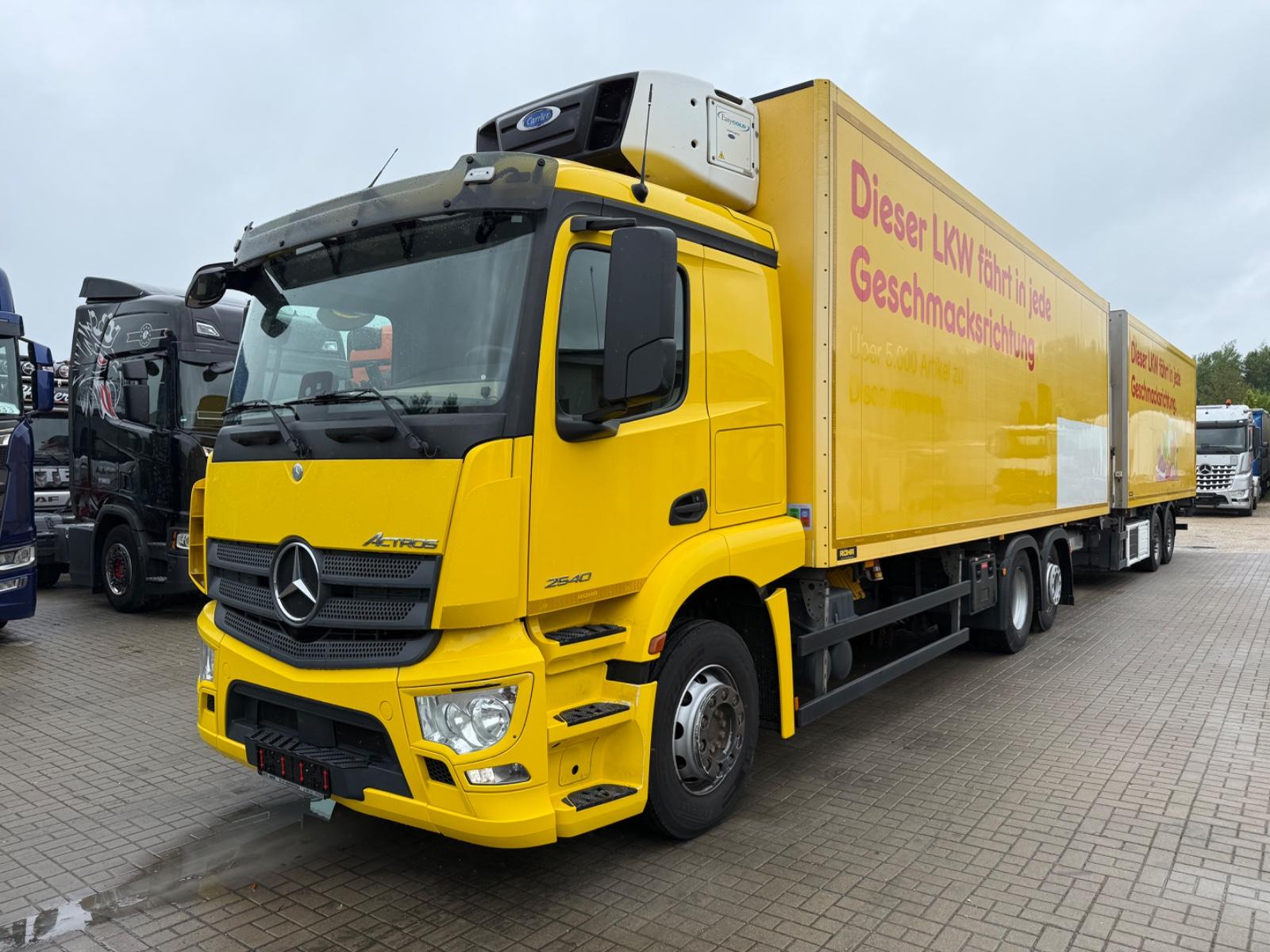 Mercedes-Benz Actros 2540 Kühlkoffer+Anhänger Rohr Kühlkoffer
