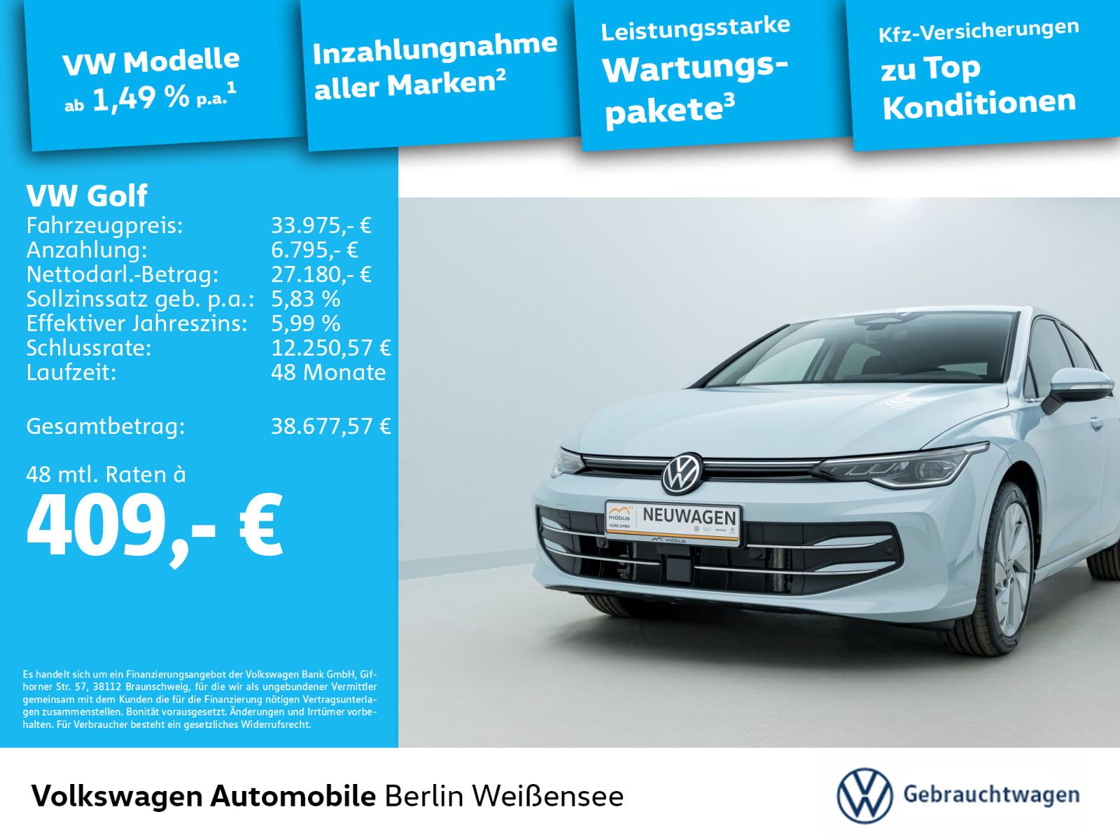 Volkswagen Golf VIII 1.5 eTSI Style DSG*IQ-LIGHT*NAV*RFK*AC, миниатюра 2