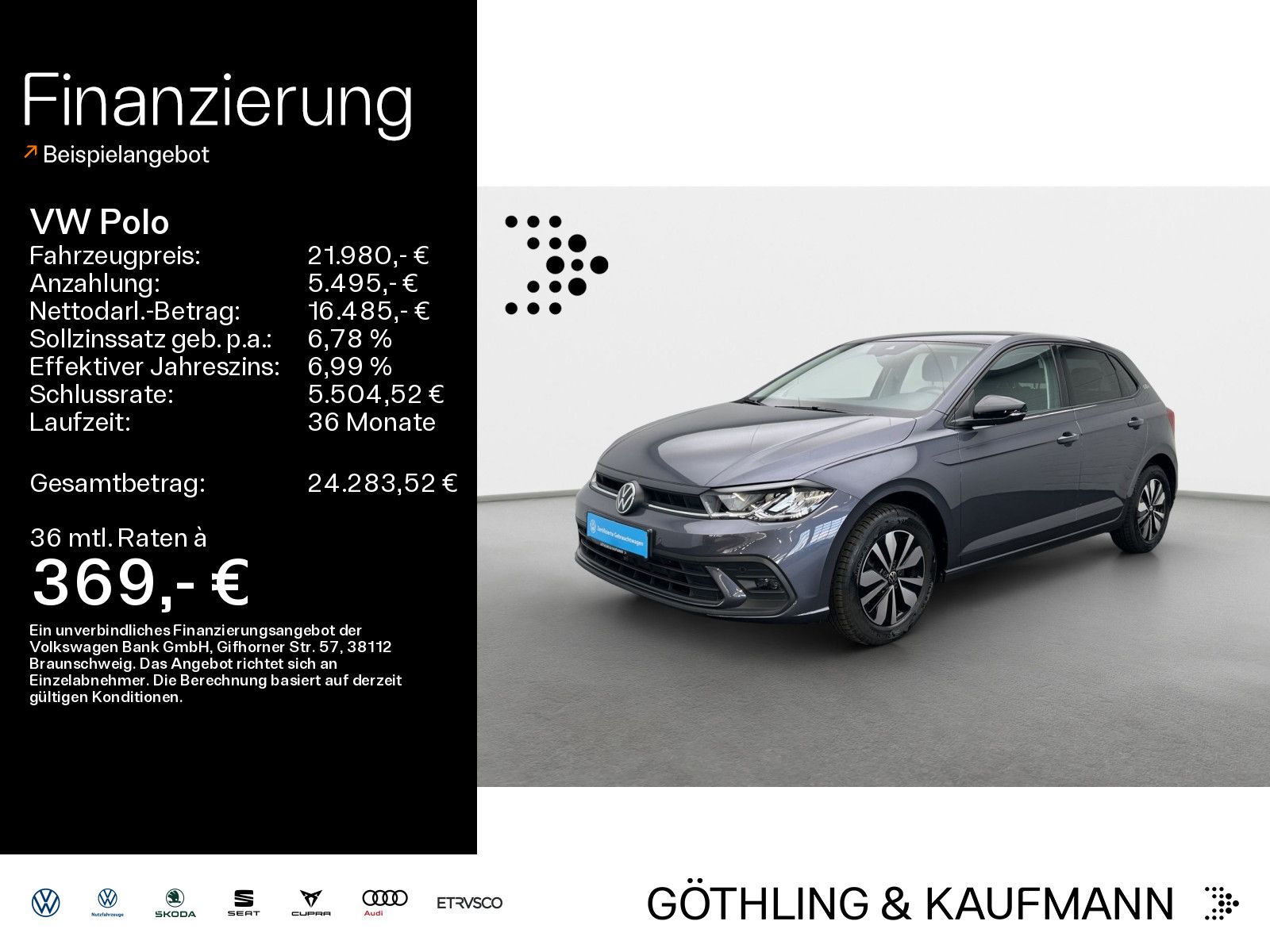 Volkswagen Polo Life GOAL 1.0 TSI DSG*NAVI*AHK*KAM*LED*Assi