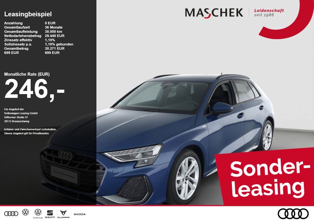 A3 Sportback S line 35 TFSI Naviplus ACC inkl. W