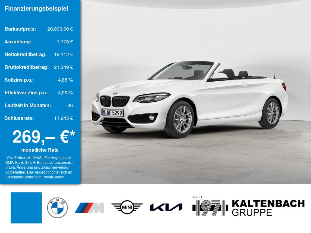 BMW 218i Cabrio Sport Line LED NAVI H/K SHZ PDC