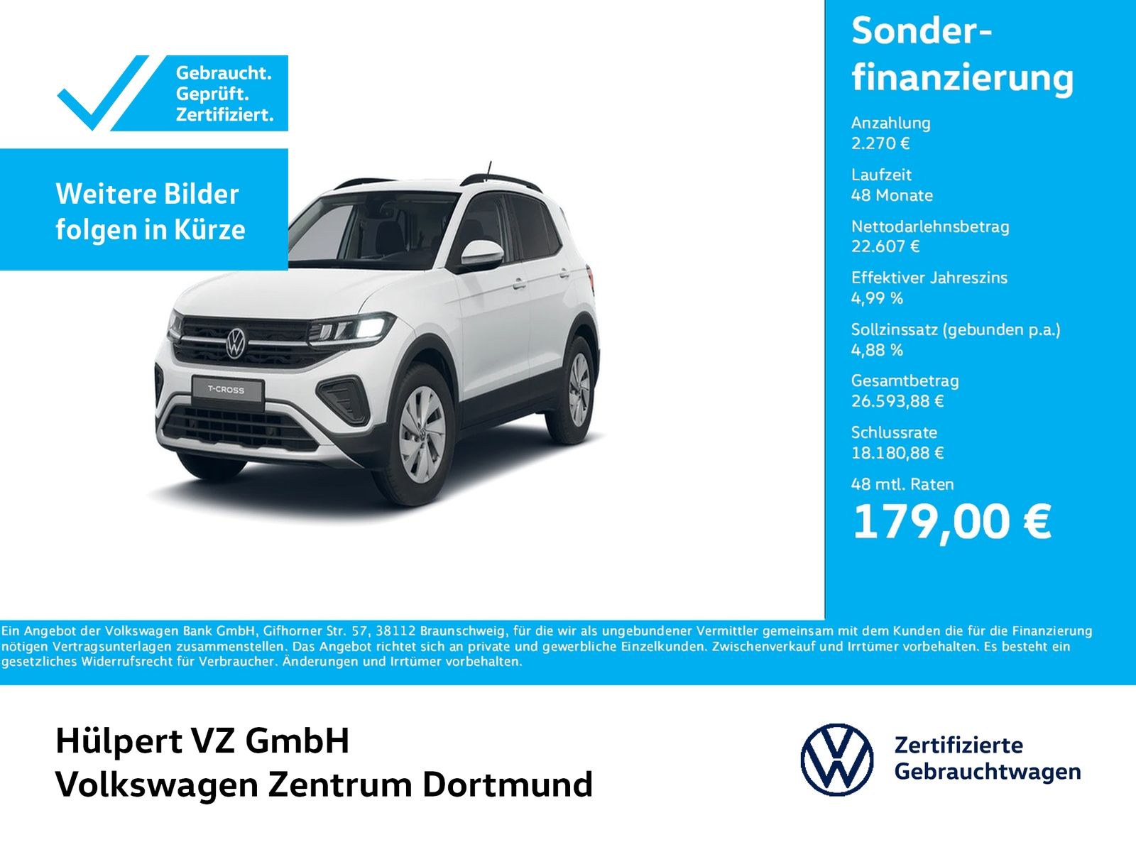 Volkswagen T-Cross 1.5 LIFE CAM ACC NAVI ALU CARPLAY SITZHZ foto 1