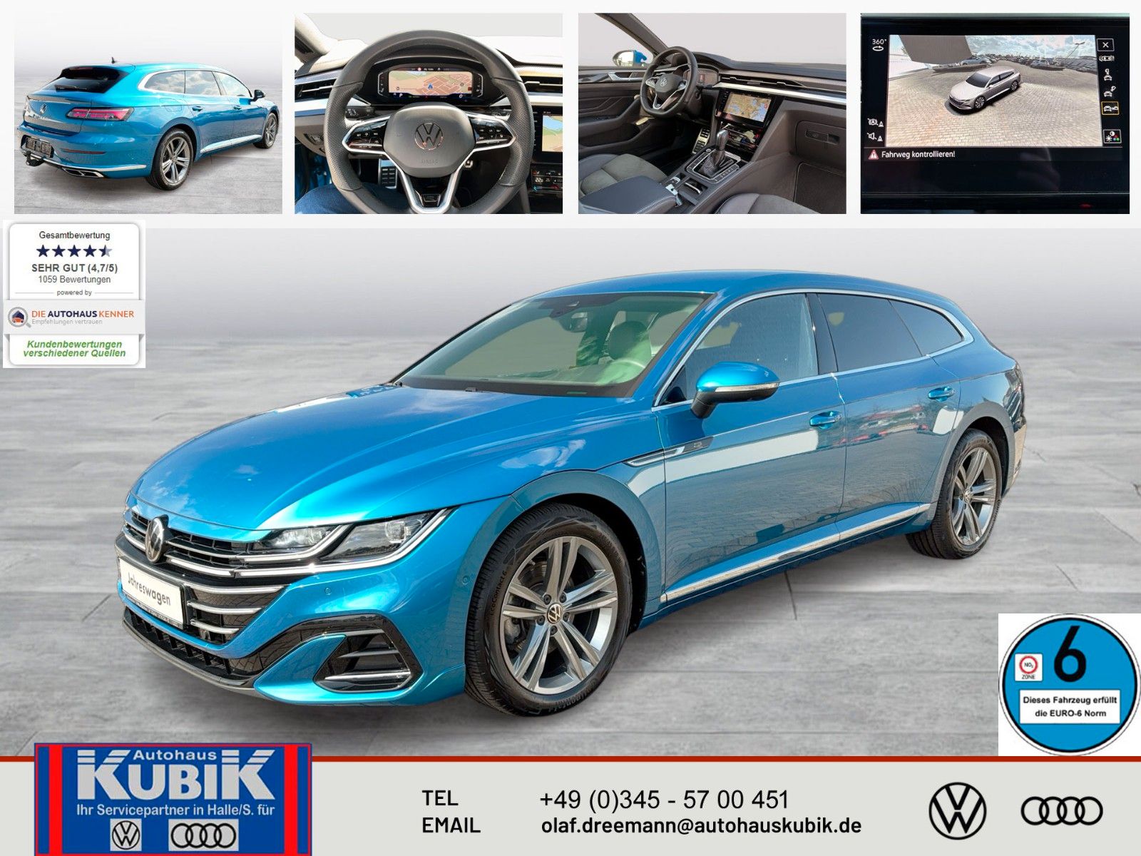 VW Arteon Shootingbrake 2,0 TDI R-Line DSG+IQ.Light