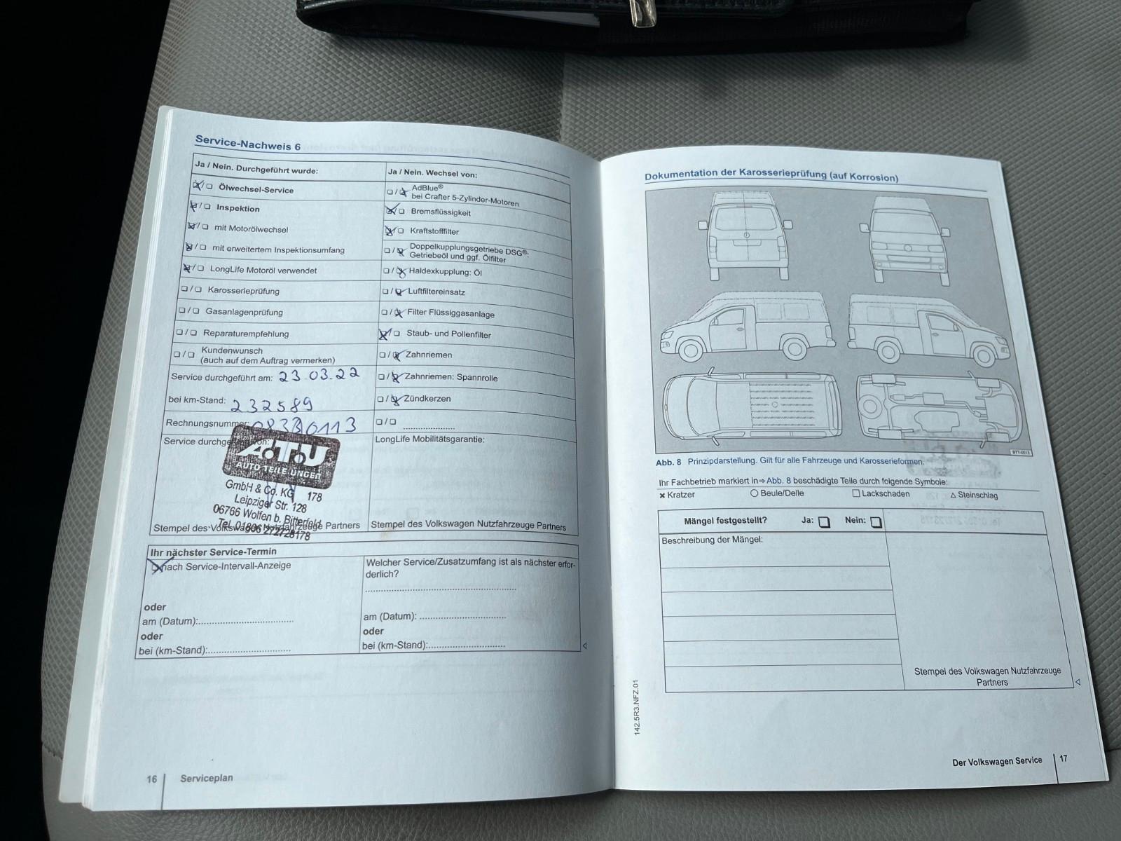 Volkswagen T5 2.0TDI Lang und Hoch Kamera ZR gewechselt!