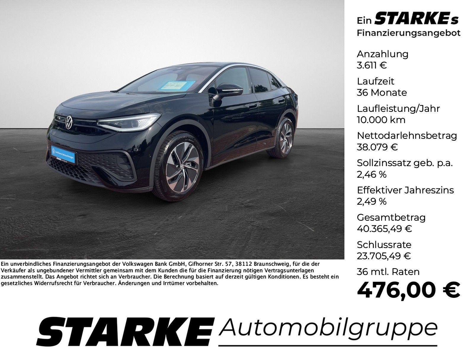 Volkswagen ID.5 Pro mit Infotainment-Paket  HeadUp Panodach
