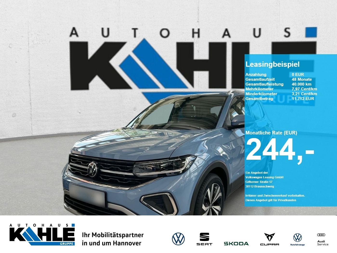 Volkswagen T-Cross 1.0 TSI DSG Style AHK Travel&Comfort GJR