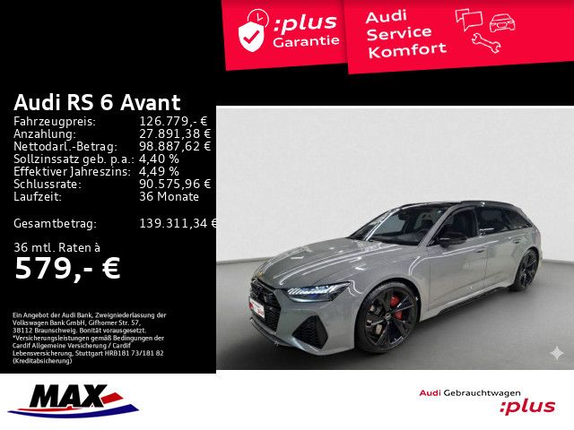 RS6 Avant QUATT PERFORMANCE 280 KM/H+MATRIX+B&O+