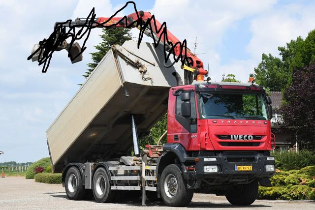 Iveco TRAKKER 450ps !!Z-KRAAN!!RADIO REMOTE!!3 SIDED T