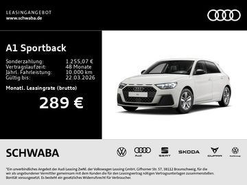 Audi Leasingangebot: Audi A1 Sportback 25 TFSI S tronic *LED*RKAM*SHZ*