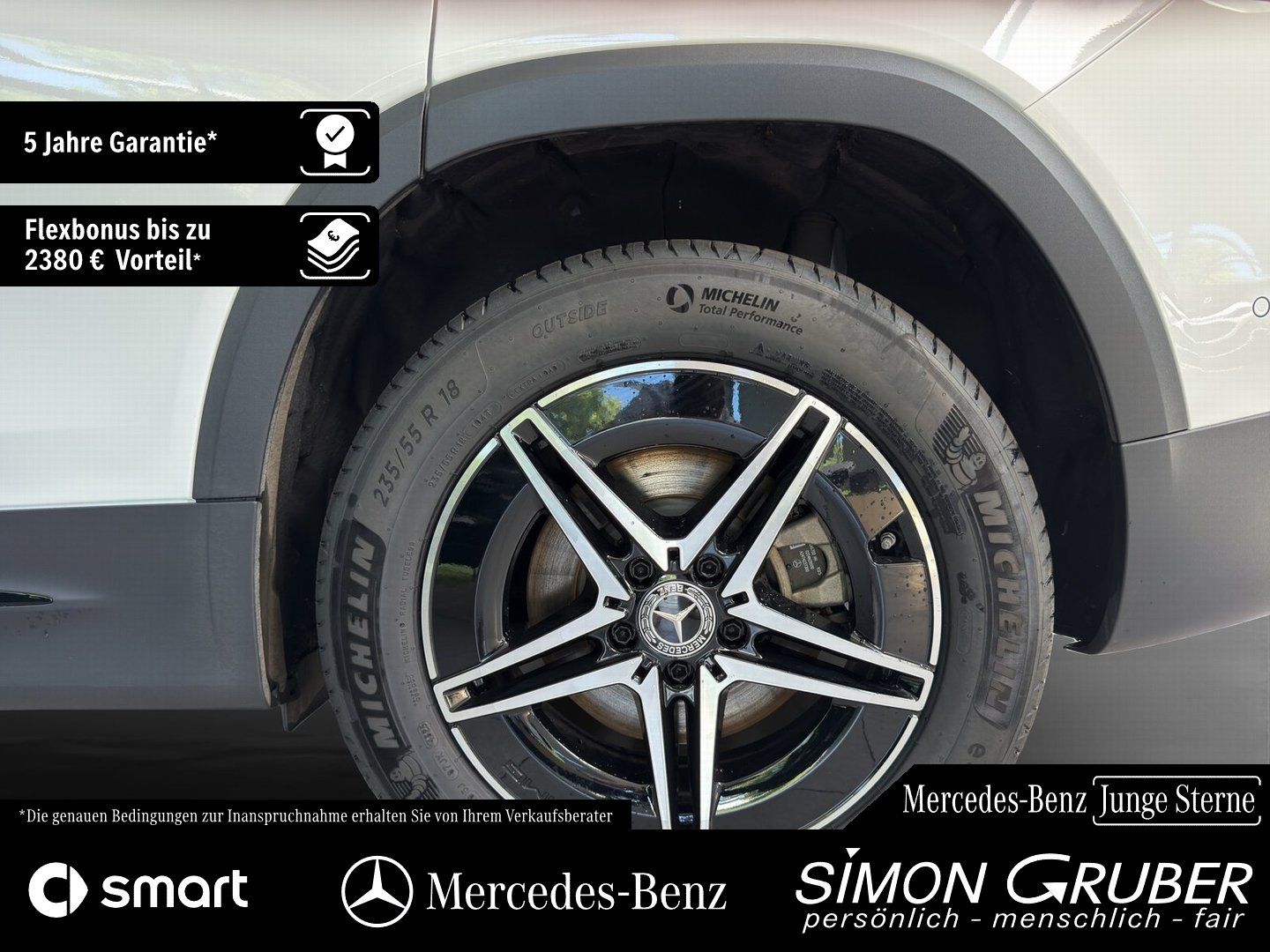 Fahrzeugabbildung Mercedes-Benz EQB 300 4M AMG Pano Fahrassist 7Sitze Mod 2026