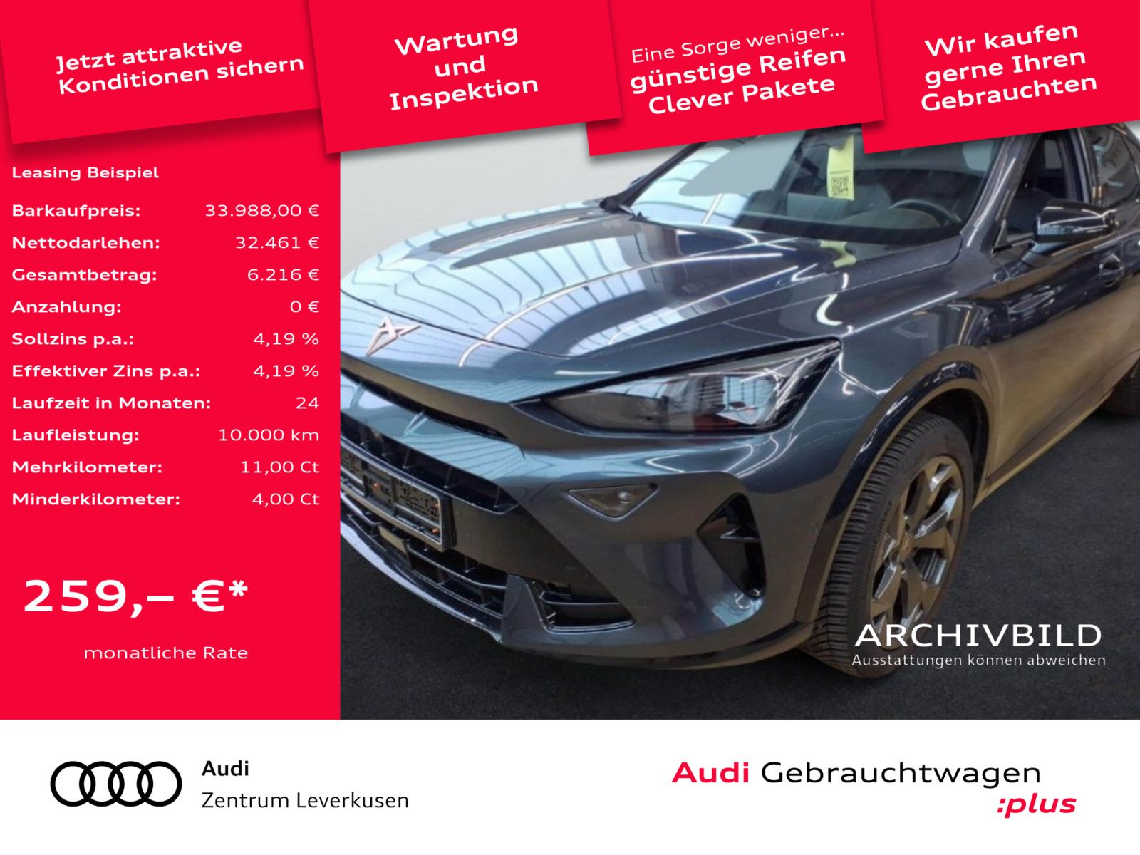 Cupra Formentor KEYLESS LED SHZ PDC KAM 360° NAVI ACC