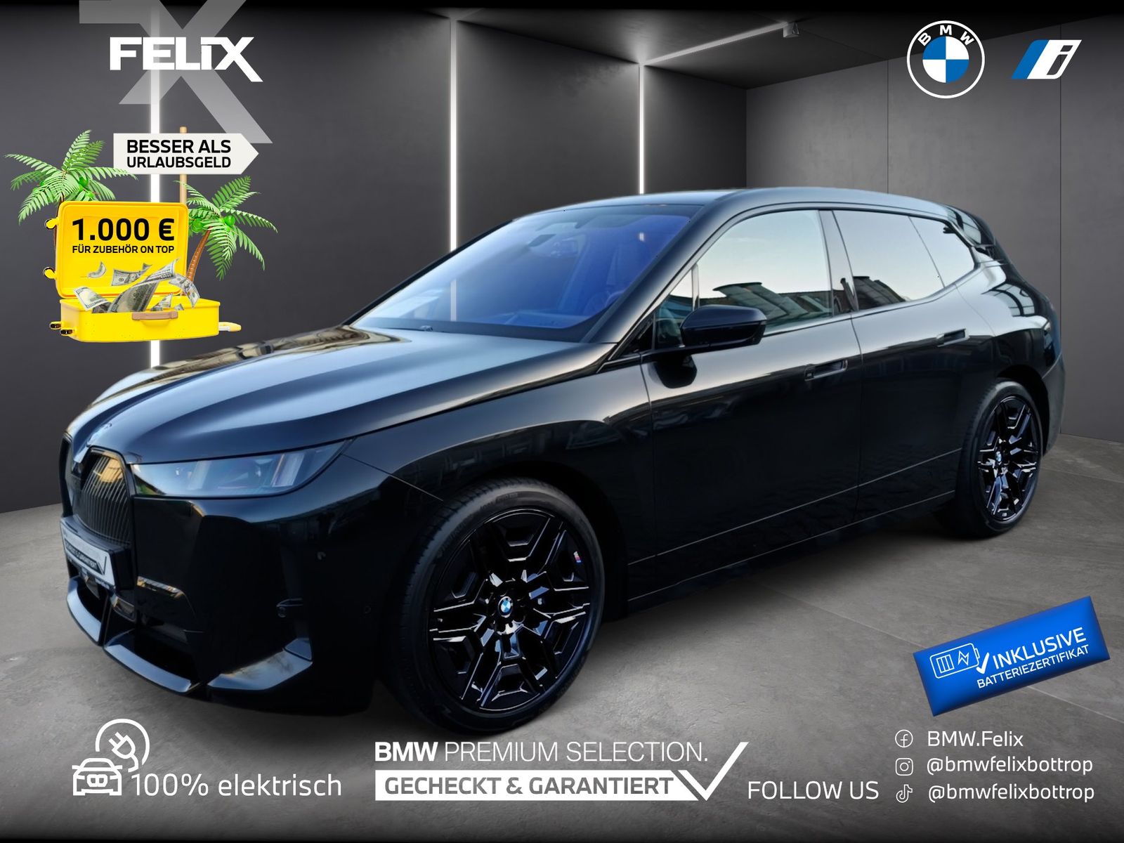BMW iX xDrive45 M SPORTPAKET+22"ALU+ICONIC GLOW+