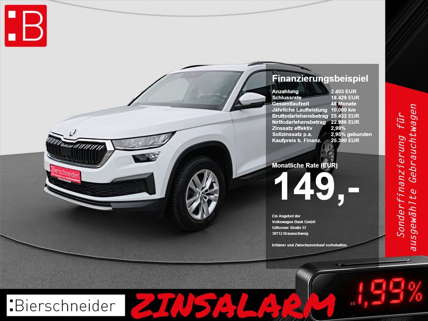 Skoda Kodiaq 2.0 TDI DSG Ambition AHK NAVI ACC PDC SIT
