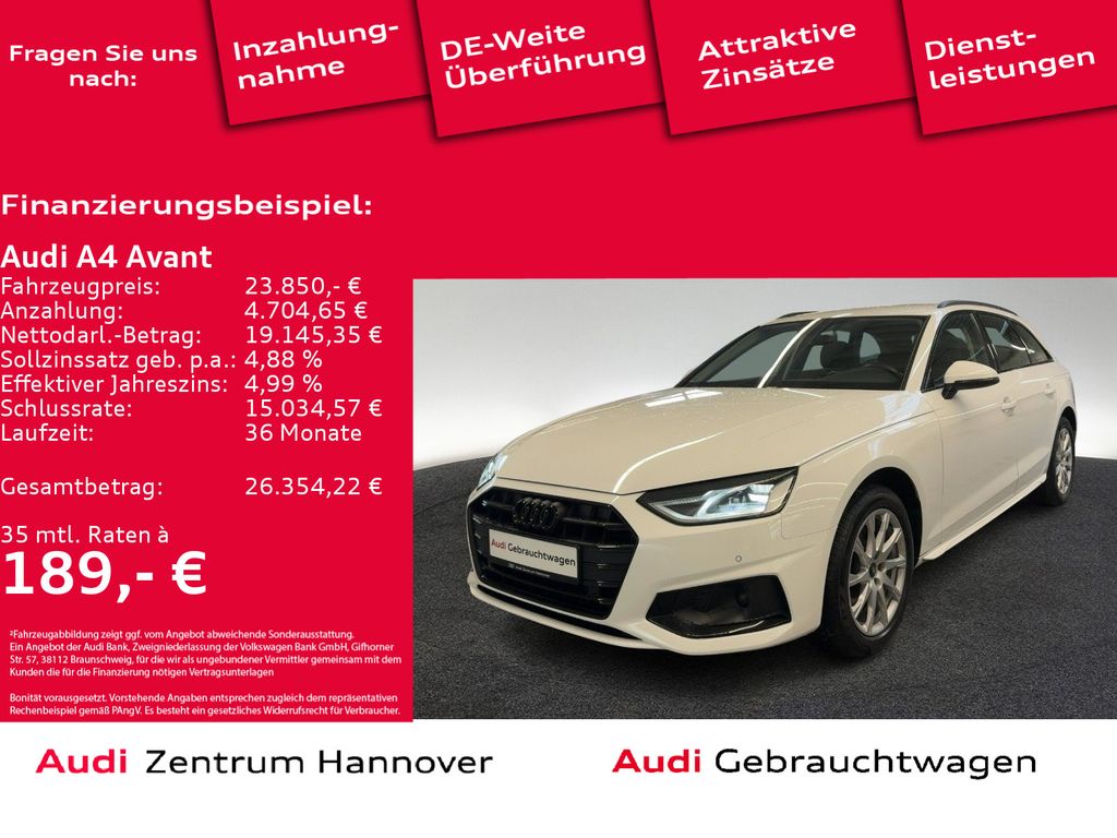 Audi A4 Avant advanced 35 TDI LED virtual Navi