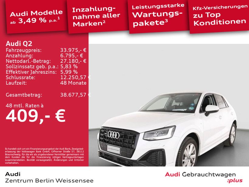Audi Q2 35 TDI QUA*S-LINE*ACC*APP*NAVI*VKE*GJR*KLIMA* imagem 2