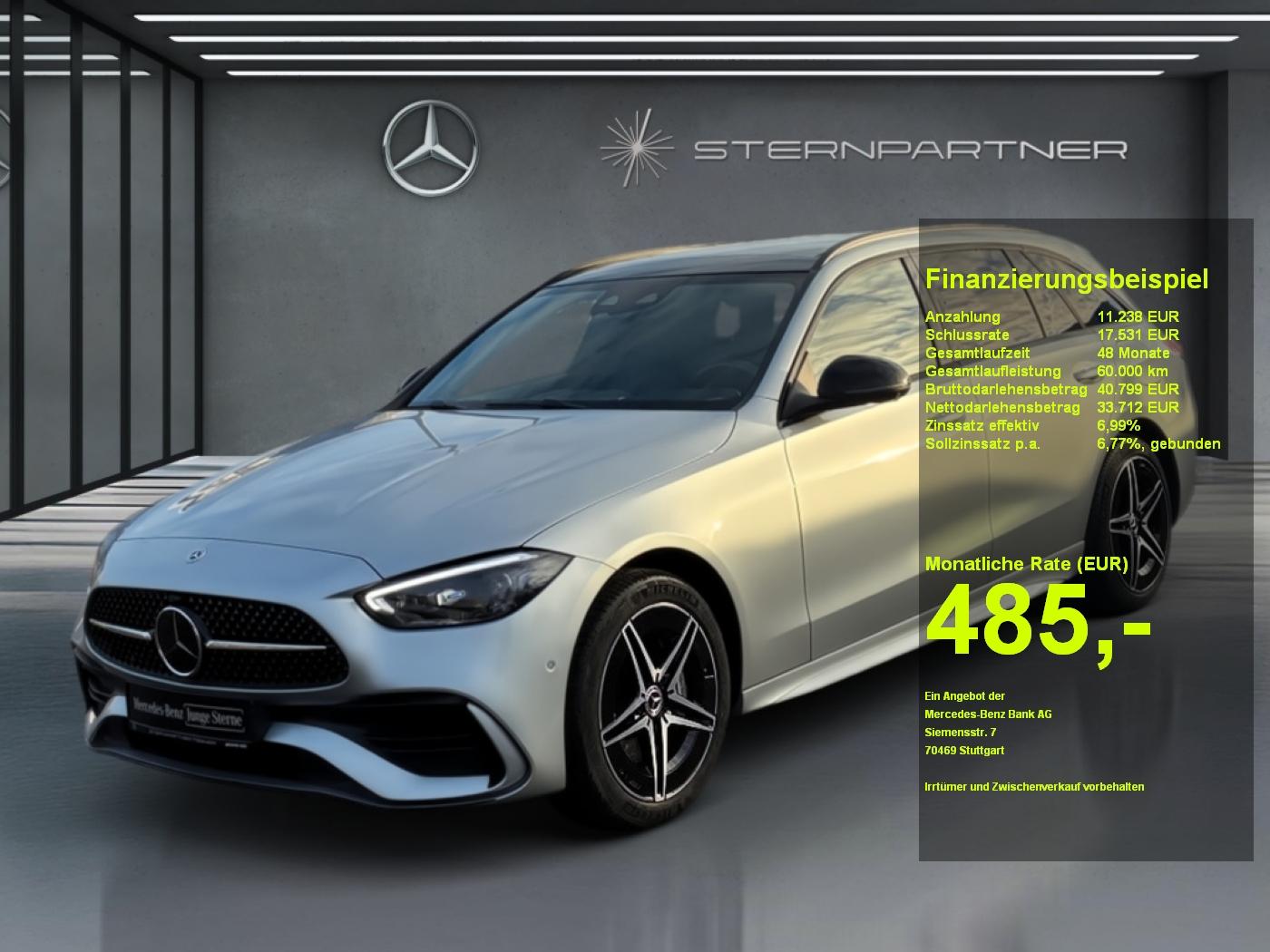 Mercedes-Benz C 300 de T AMG+NIGHT+PANO+AHK+BURM.+HuD+DIGITAL