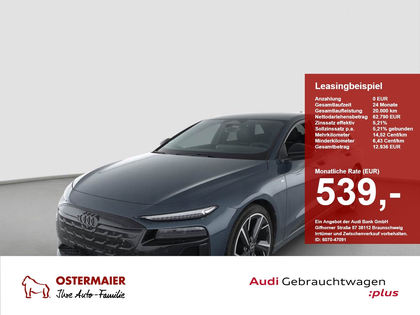 Audi A6 Avant e-tron S-LINE NP:94tEUR! AHK.SITZLUFT.B