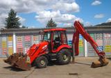 JCB 3CX * 4 x Löffel + Gabel * AIRCONDITION - JCB Baggerlader 3cx