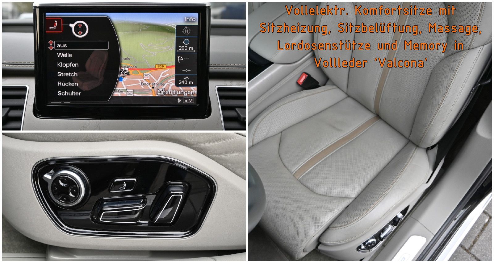 Fahrzeugabbildung Audi A8 3.0 TDI tiptr. quattro °ACC°STANDHZ°HEAD-UP°