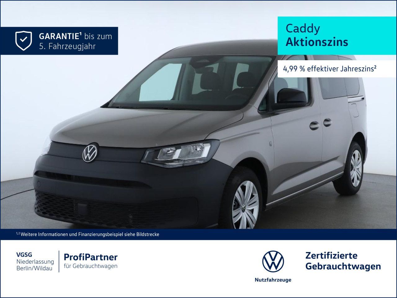 Volkswagen Caddy VorbAHK Flügeltüren Alarm Standhzg RFK