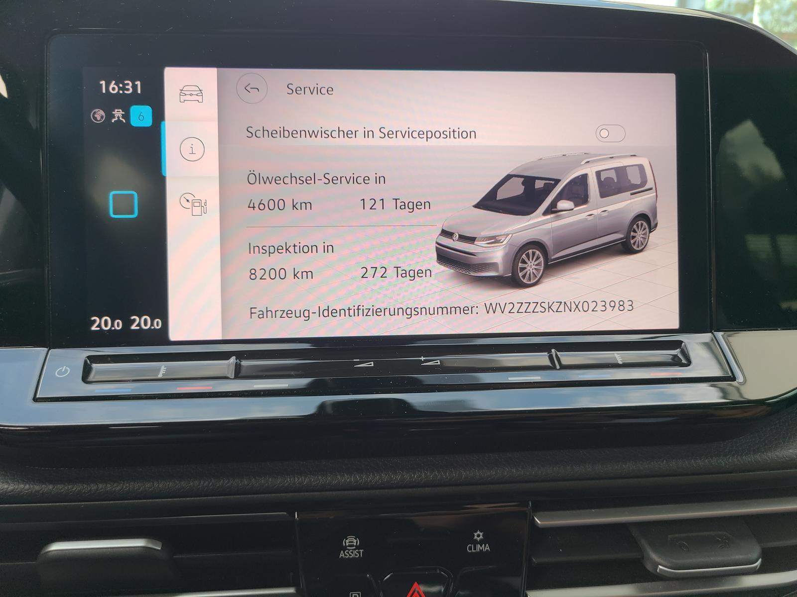 Volkswagen Caddy 2.0 TDI Style AHK Navi App Kamera 8-fach