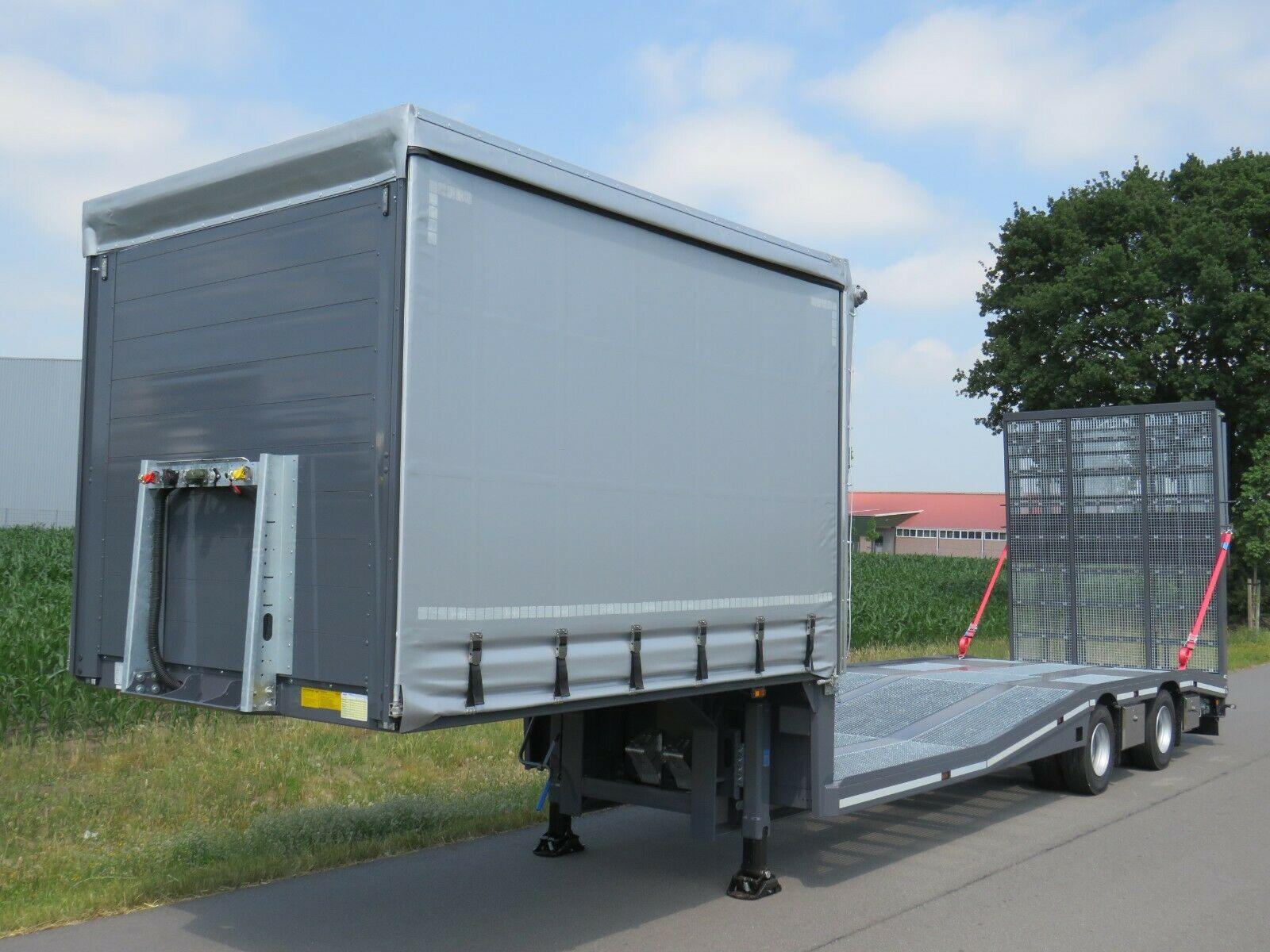 HRD 2-Achs Tieflader zum Transport von Gabelstaplern