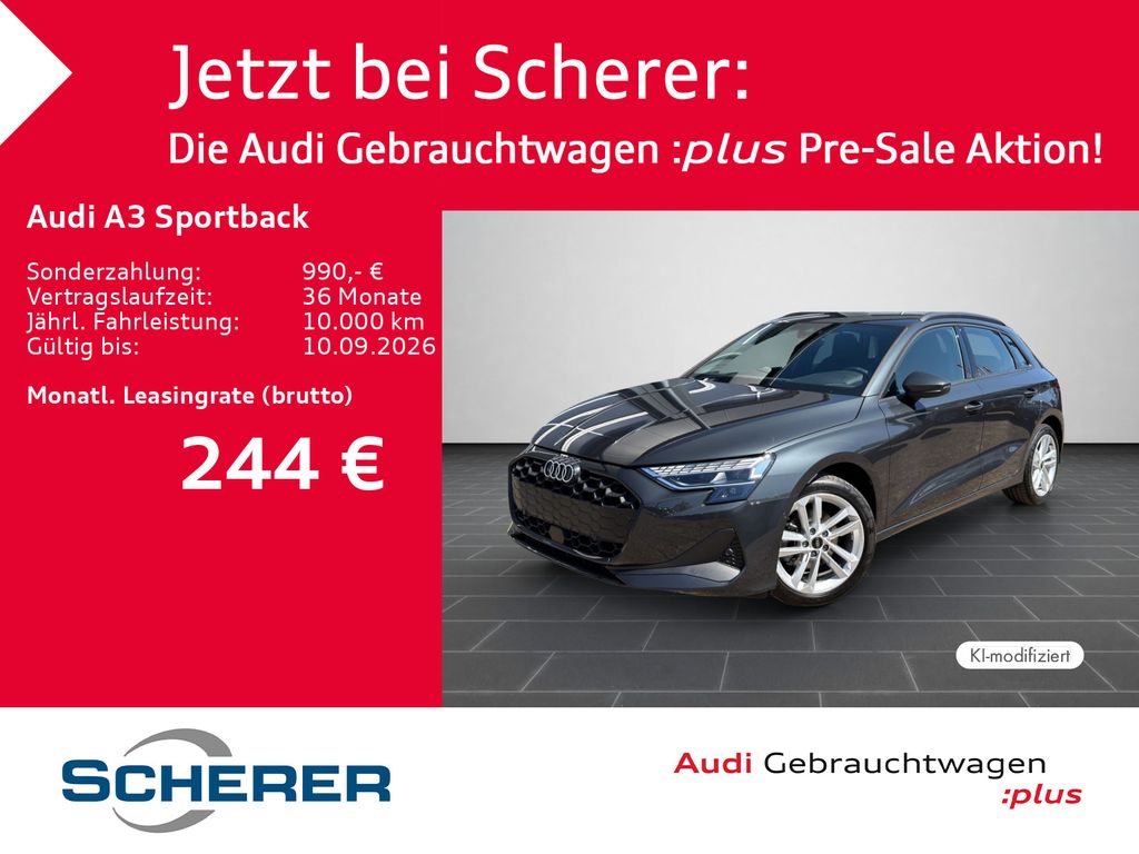 Abbildung Leasingangebot Audi A3 Sportback 35 TDI 110(150) kW(PS) S tronic