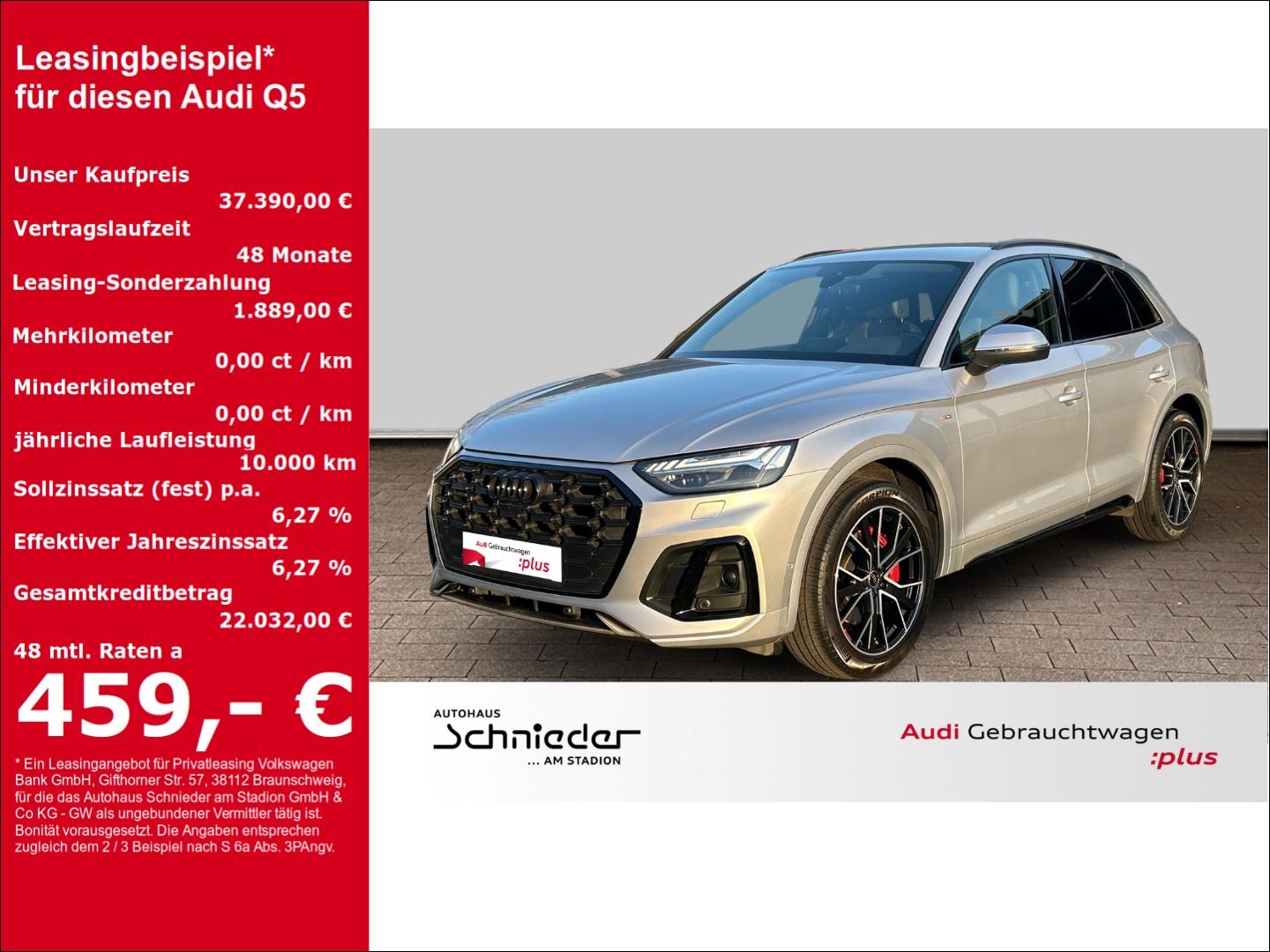 Audi Q5 50 TDI S-Line+NAVI+LEDER+VIRTUAL+B&O+KAMERA