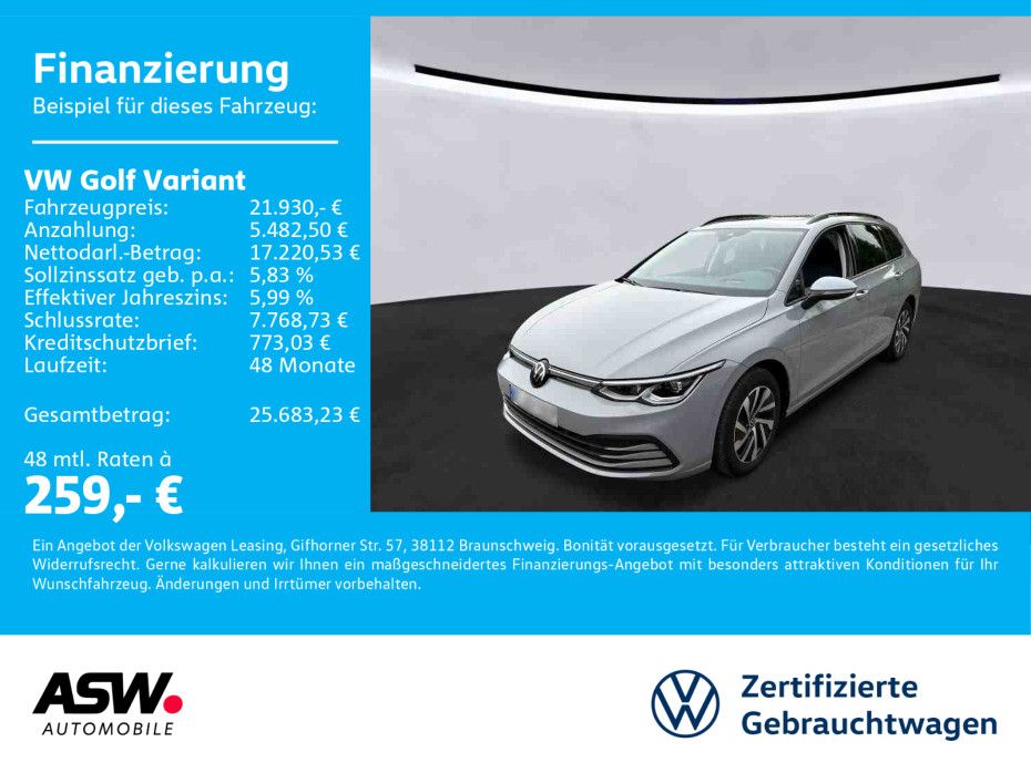 Volkswagen Golf Variant Life 2.0TDI  Navi PANO HUD RFK SHZ