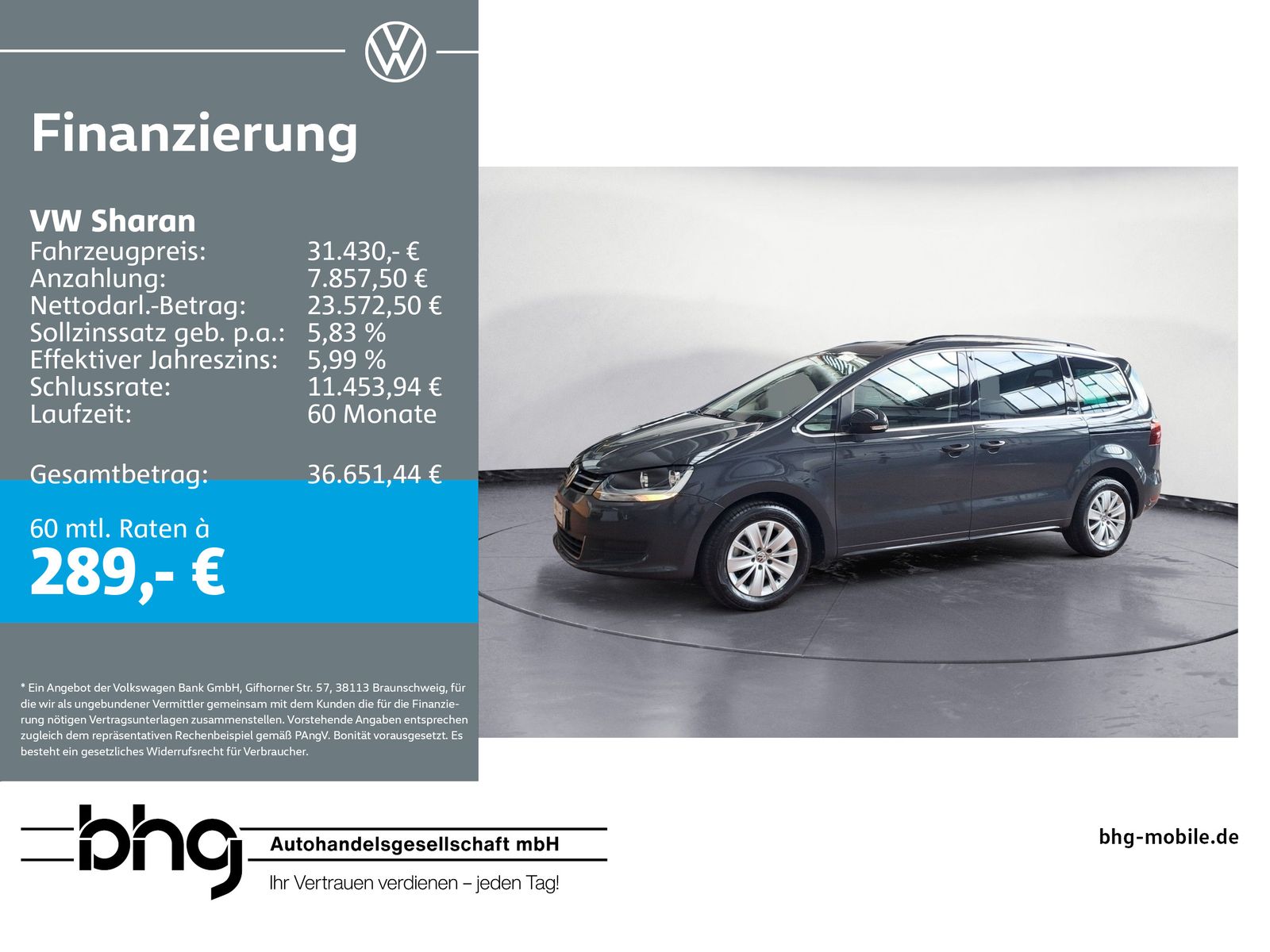 Volkswagen Sharan 1.4 TSI Comfortline DSG *ACC*NAVI*DYNAUDI