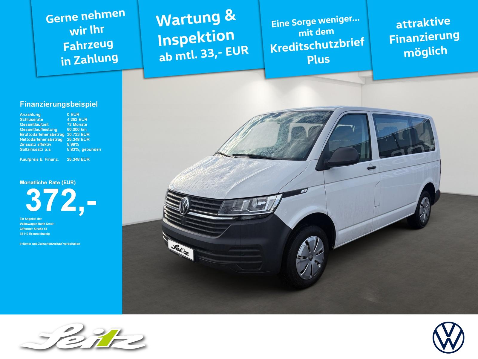 Volkswagen T6.1 Kombi 2.0 TDI KR *9S*DAB*KLIMA*BLUETOOTH*