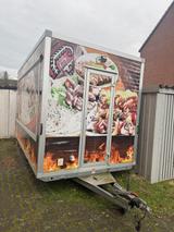 Humbaur Imbissanhänger Voll eingerichtet Holzkohle Grill - Imbiss