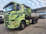 Scania R490 / 6X4 / Blatt / 18m Hiab Kran - Koffer