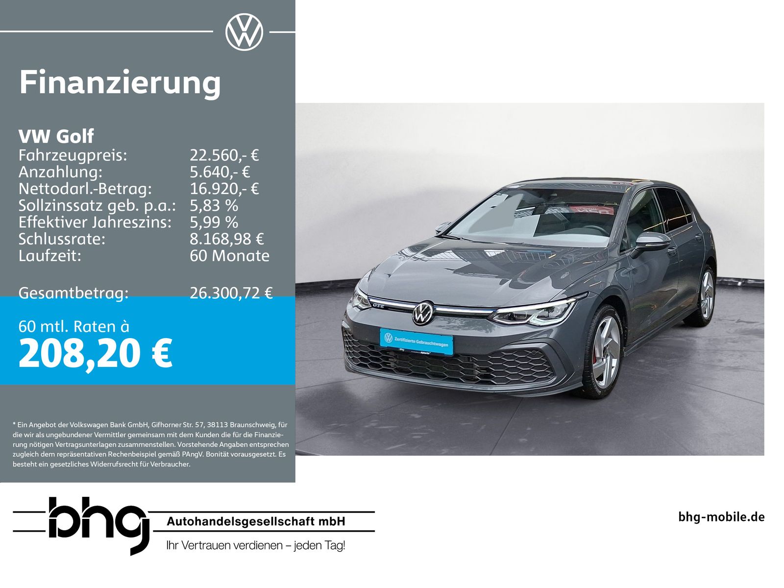 Volkswagen Golf VIII 1.4 eHybrid GTE (EURO 6d)