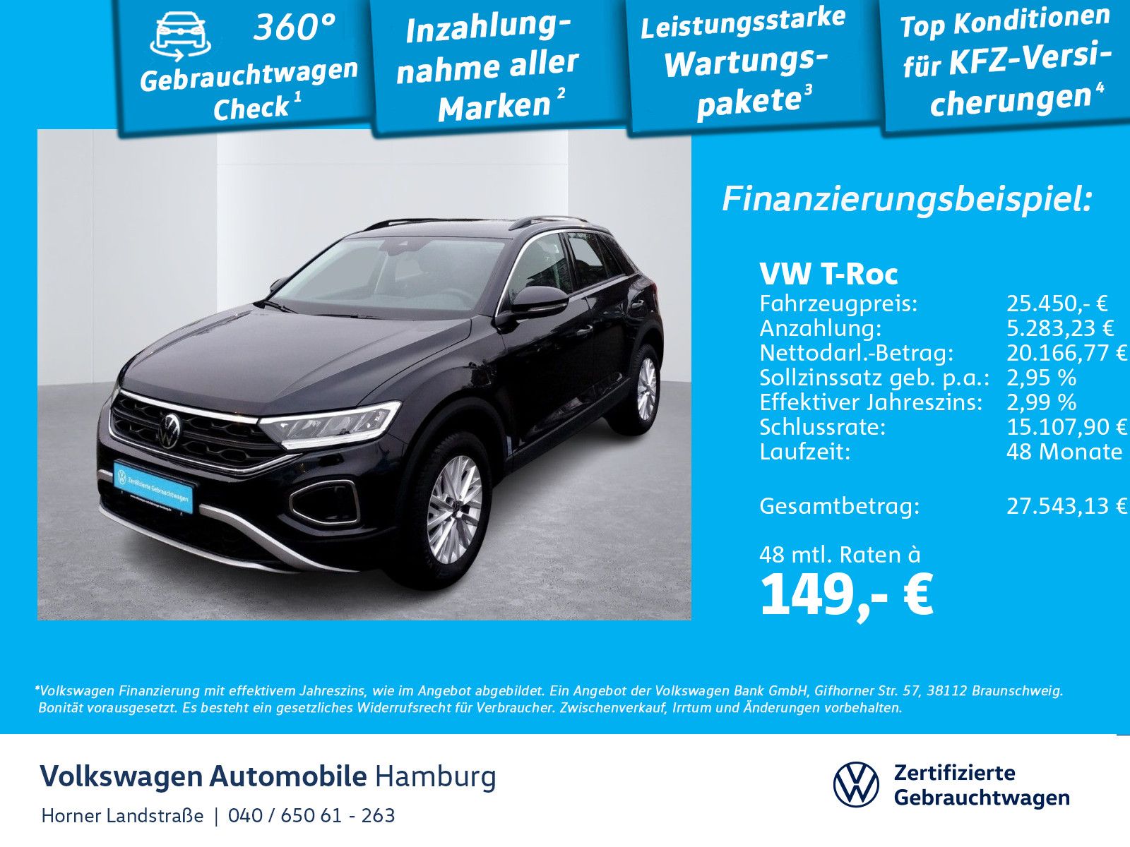 Volkswagen T-Roc Life 1.0TSI LED-Licht AHK PDC Standheizung