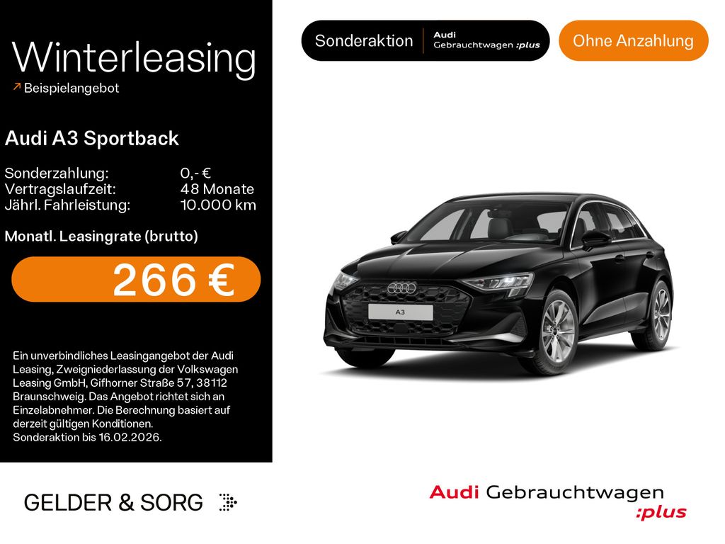 A3 Sportback 35 TDI advanced ACC*LED*RFK*Navi*